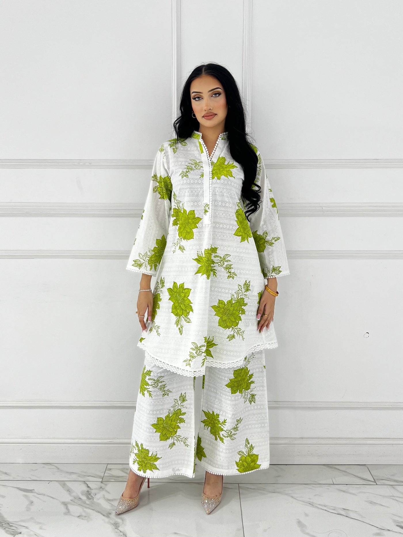 RBY-102 - RABIYA - Cotton 2 Piecce Co-ord Farshi - Memsaab Online