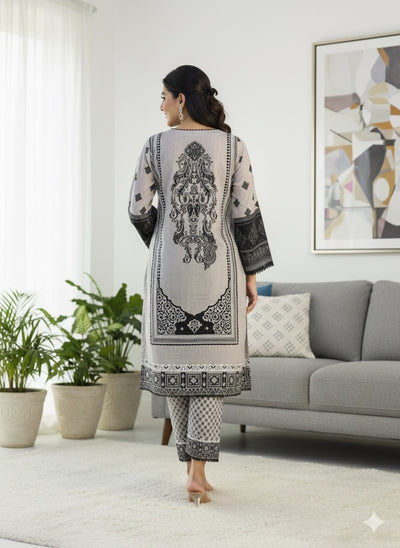 BUT-138- Readymade linen Printed Co-ord 2025 - Memsaab Online