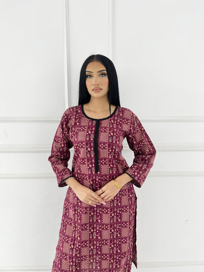 SLMN-28 Readymade Khaddar Co-ord - Memsaab Online