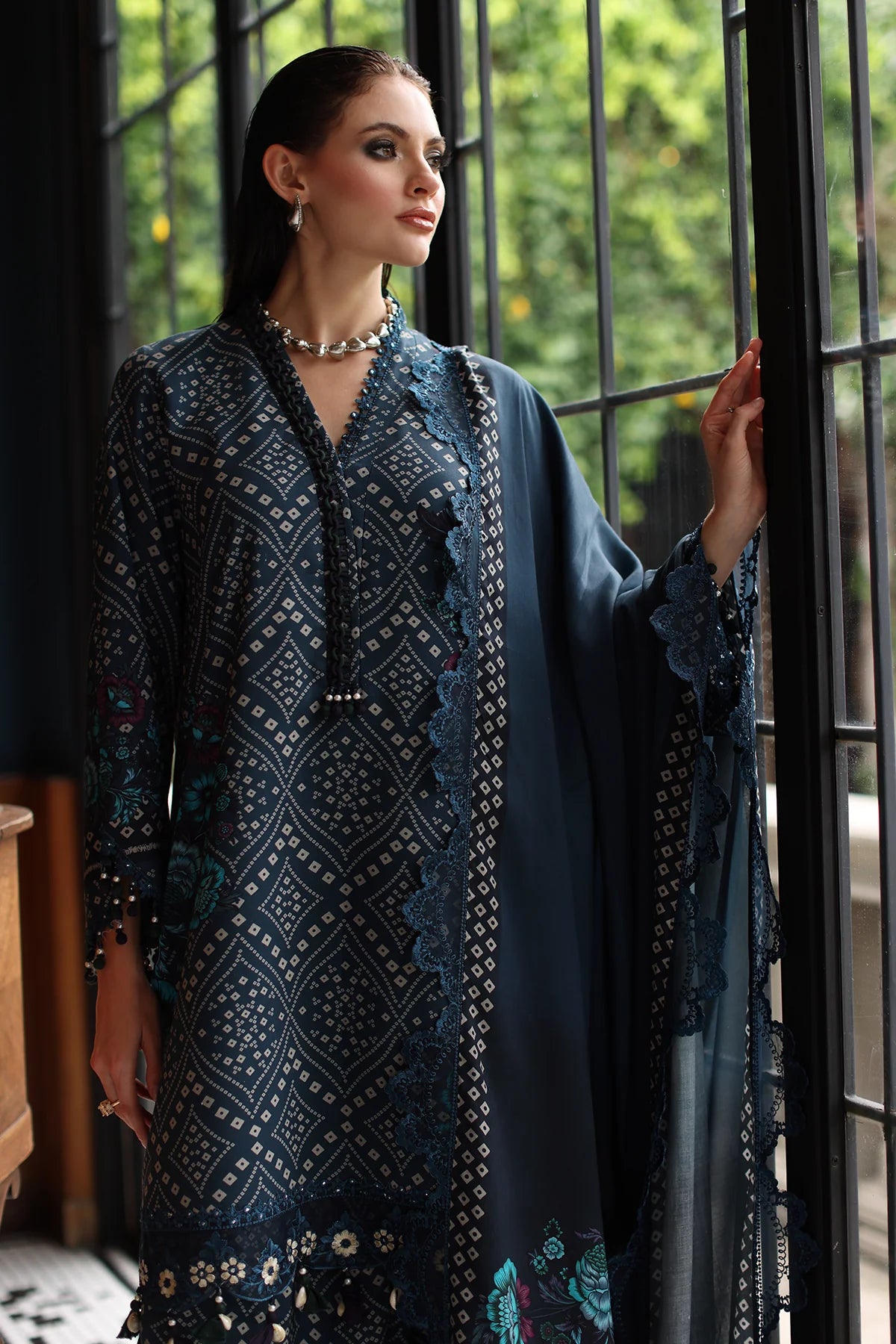 CCW6-20-Unstitched Embroidered Linen Collection 2025 - Memsaab Online