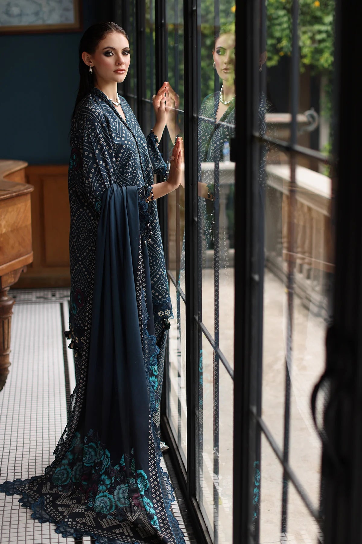 CCW6-20-Unstitched Embroidered Linen Collection 2025 - Memsaab Online