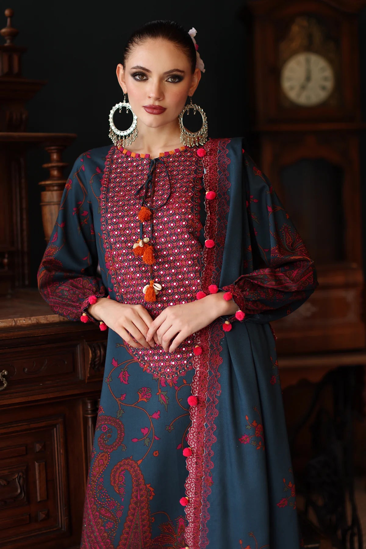 ANW6-04 CHARIZMA 3-PC Unstitched Embroidered Linen Collection 2025 - Memsaab Online
