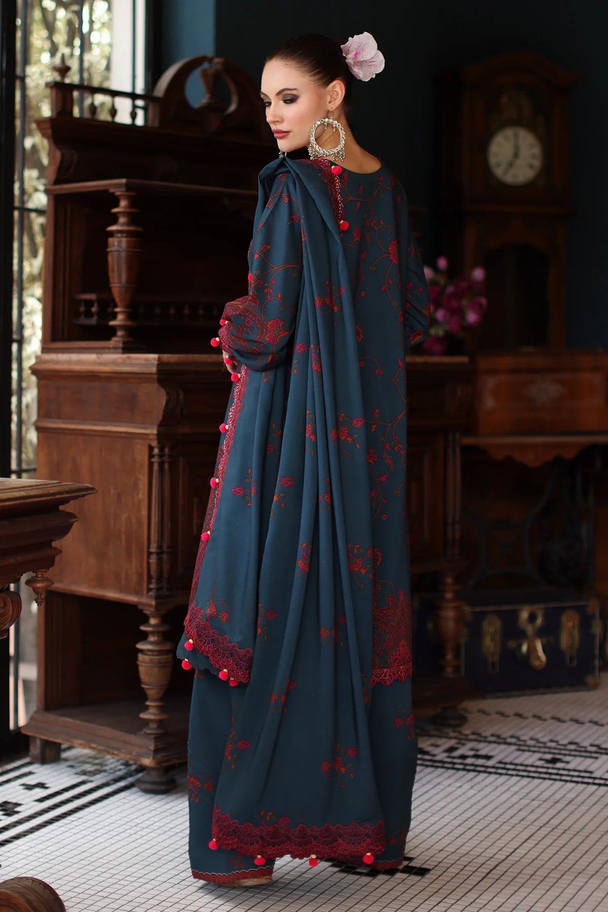 ANW6-04 CHARIZMA 3-PC Unstitched Embroidered Linen Collection 2025 - Memsaab Online
