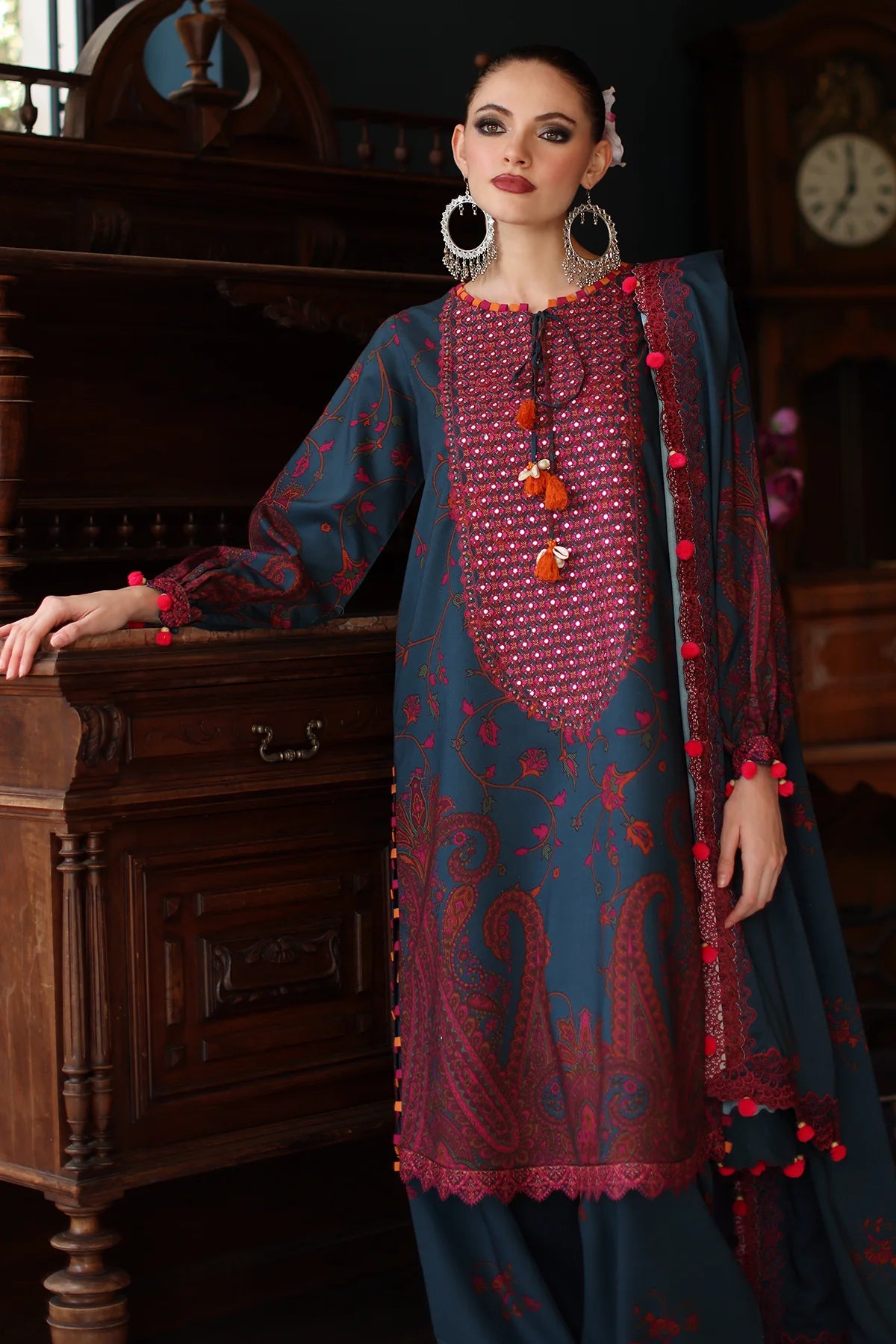 ANW6-04 CHARIZMA 3-PC Unstitched Embroidered Linen Collection 2025 - Memsaab Online