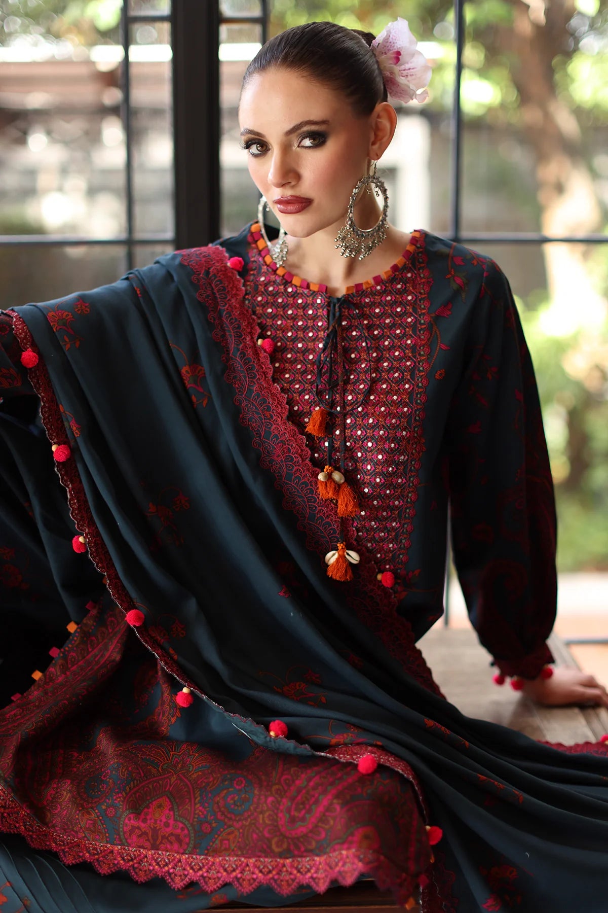 ANW6-04 CHARIZMA 3-PC Unstitched Embroidered Linen Collection 2025 - Memsaab Online