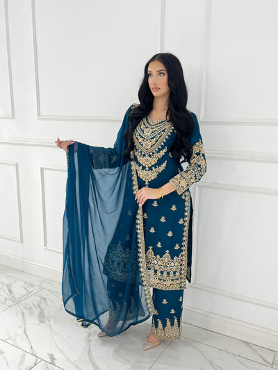 Shaz1901 - Readymade Chiffon Suit - Memsaab Online