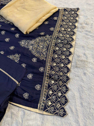 HRS155 - Heeras Readymade Viscose Suit - Memsaab Online