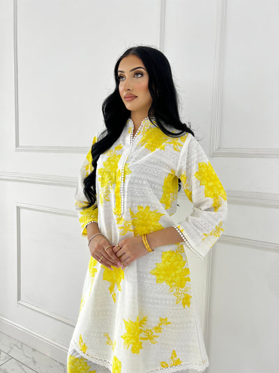 RBY-102 - RABIYA - Cotton 2 Piecce Co-ord Farshi - Memsaab Online