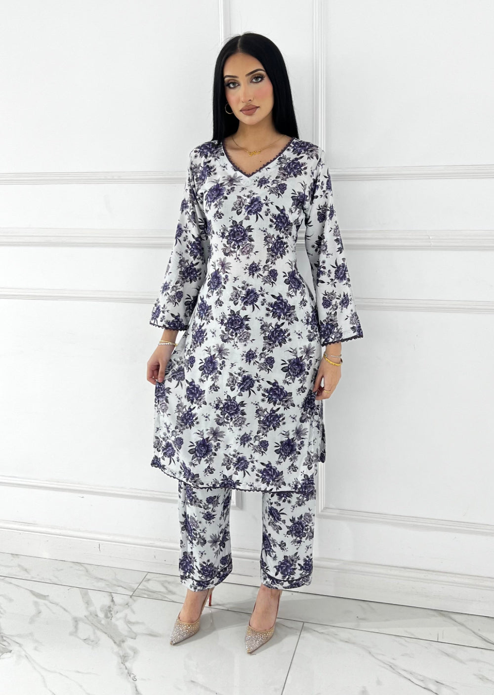 BUT-137- Readymade linen Printed suit 2025 - Memsaab Online