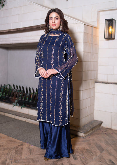SMR3140 - Readymade - Laraib Chiffon Suit 2025 - Memsaab Online