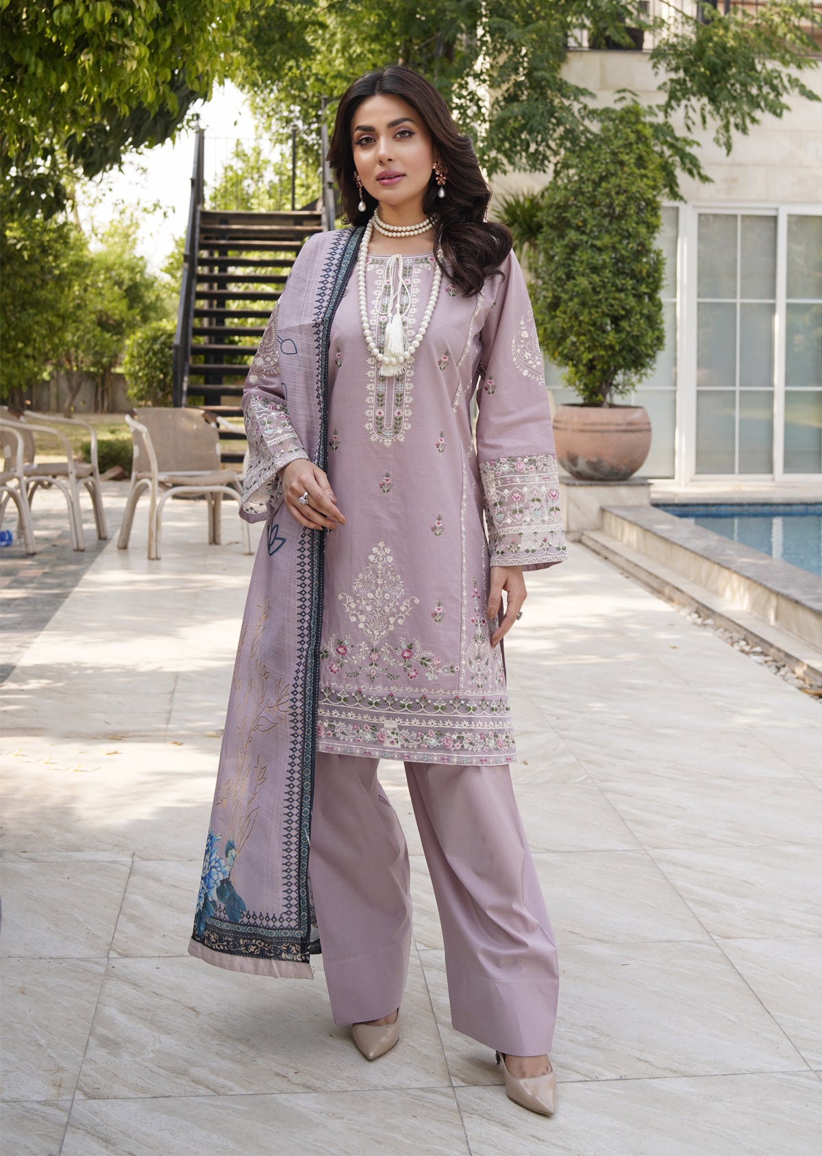 ATR-1146- Lilac - Sehrish B Lux Cotton - Memsaab Online