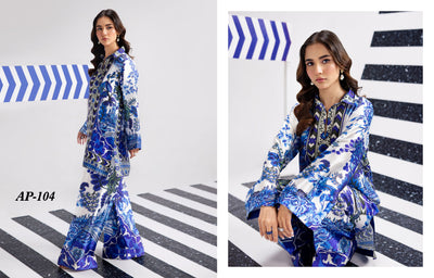 AP104 Afsana - Silk Print Edit - Memsaab Online