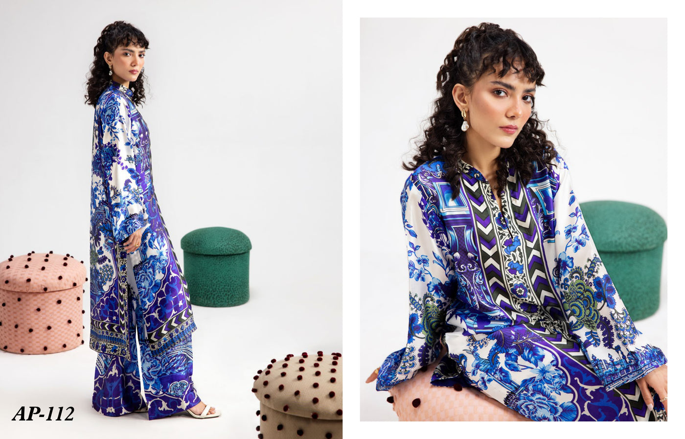 AP112 Afsana - Silk Print Edit - Memsaab Online