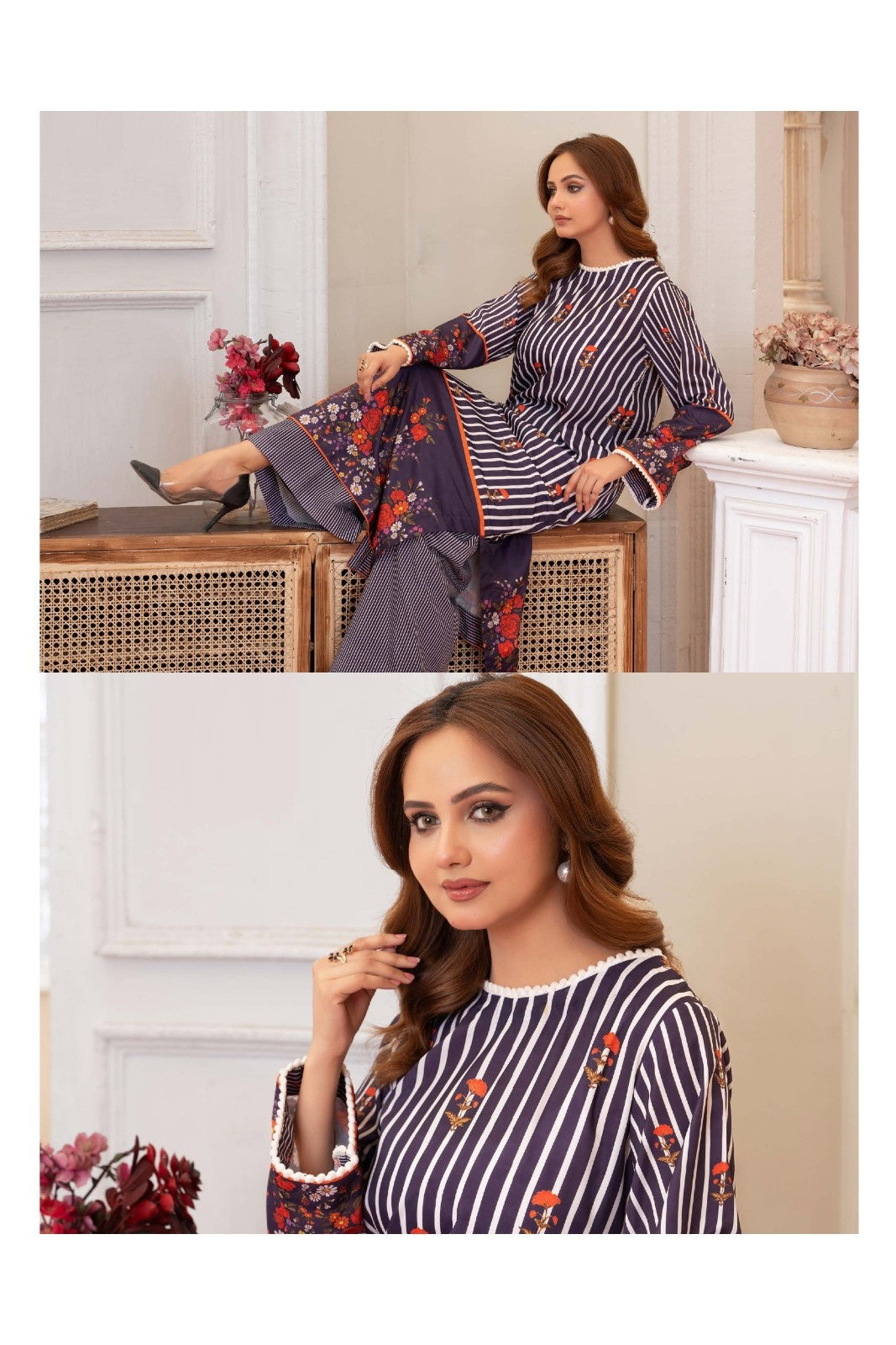 RNY-01 - ZINIA - Aura Silk Co-ord - Memsaab Online