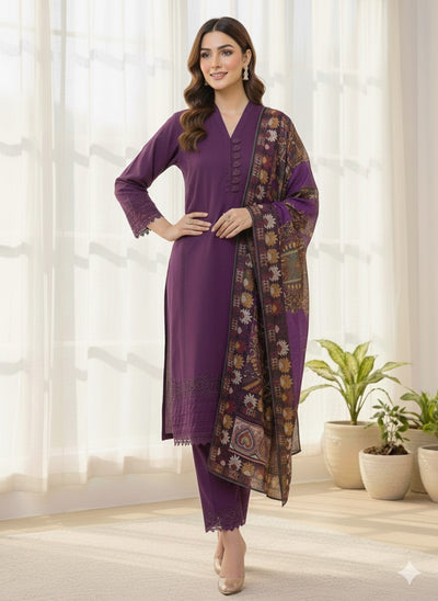 MSBMT-36 -Gulnoor - Readymade Outfit - 3 Piece Suit 2025 - Memsaab Online