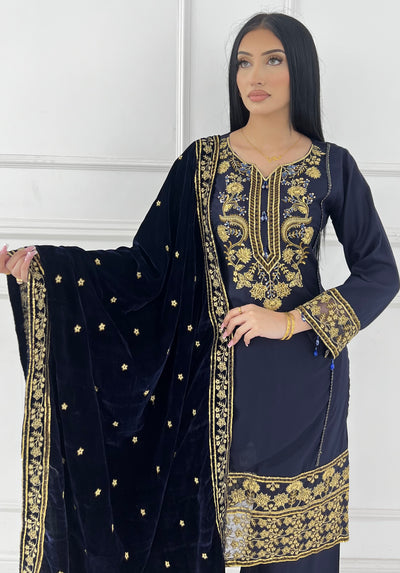 DAS-02- Readymade Rangz Dastaan Winter Suit 2025 - Memsaab Online