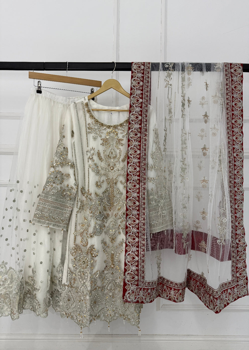MARWS-10- White - Readymade - Memsaab Wedding Outfit - Memsaab Online