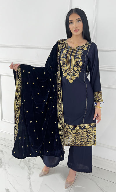 DAS-02- Readymade Rangz Dastaan Winter Suit 2025 - Memsaab Online