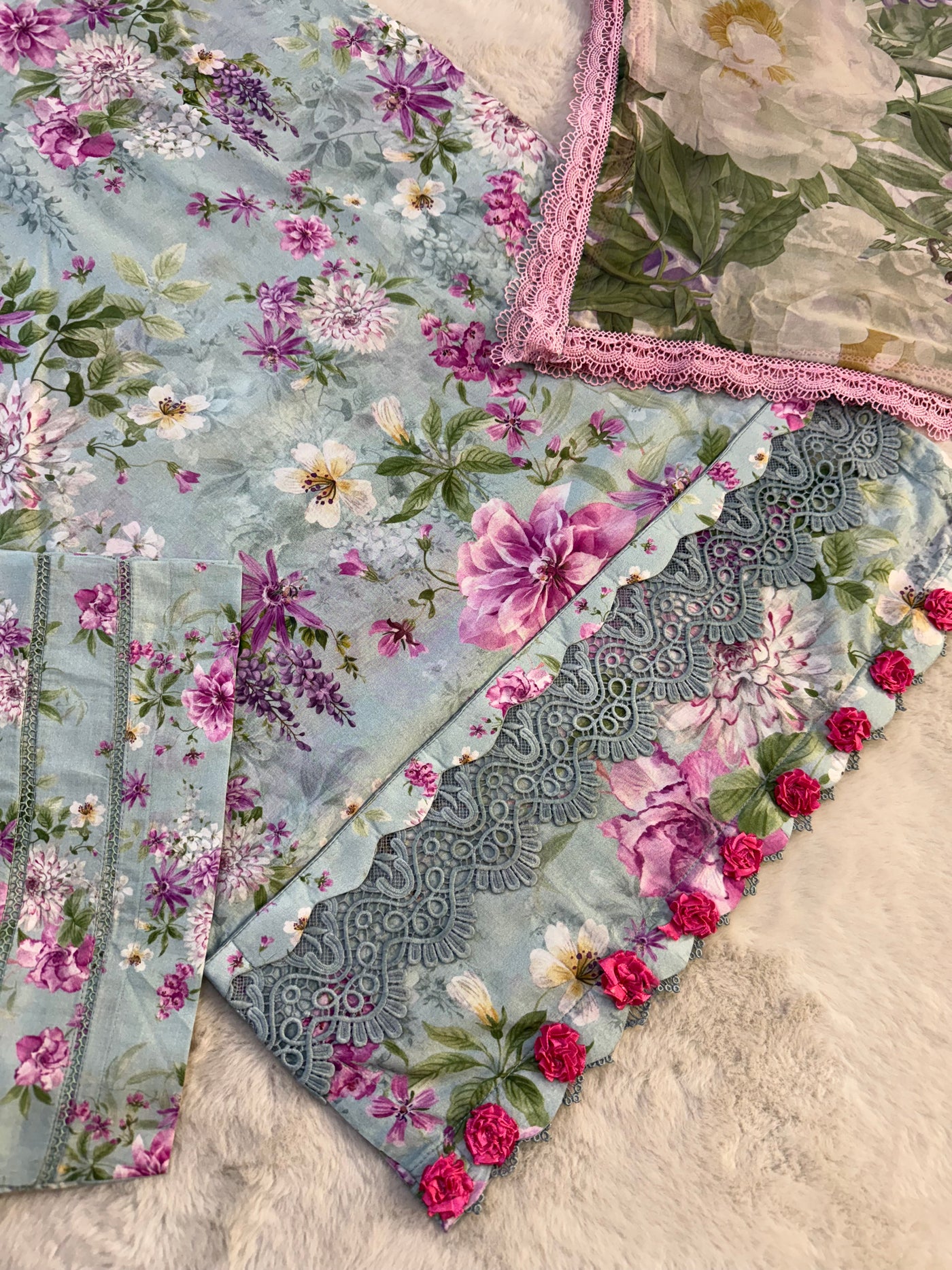 ELFECD-03-B-Floral Charm - Readymade - Elaf Prints Collection 2025 - Memsaab Online