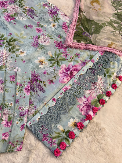 ELFECD-03-B-Floral Charm - Readymade - Elaf Prints Collection 2025 - Memsaab Online