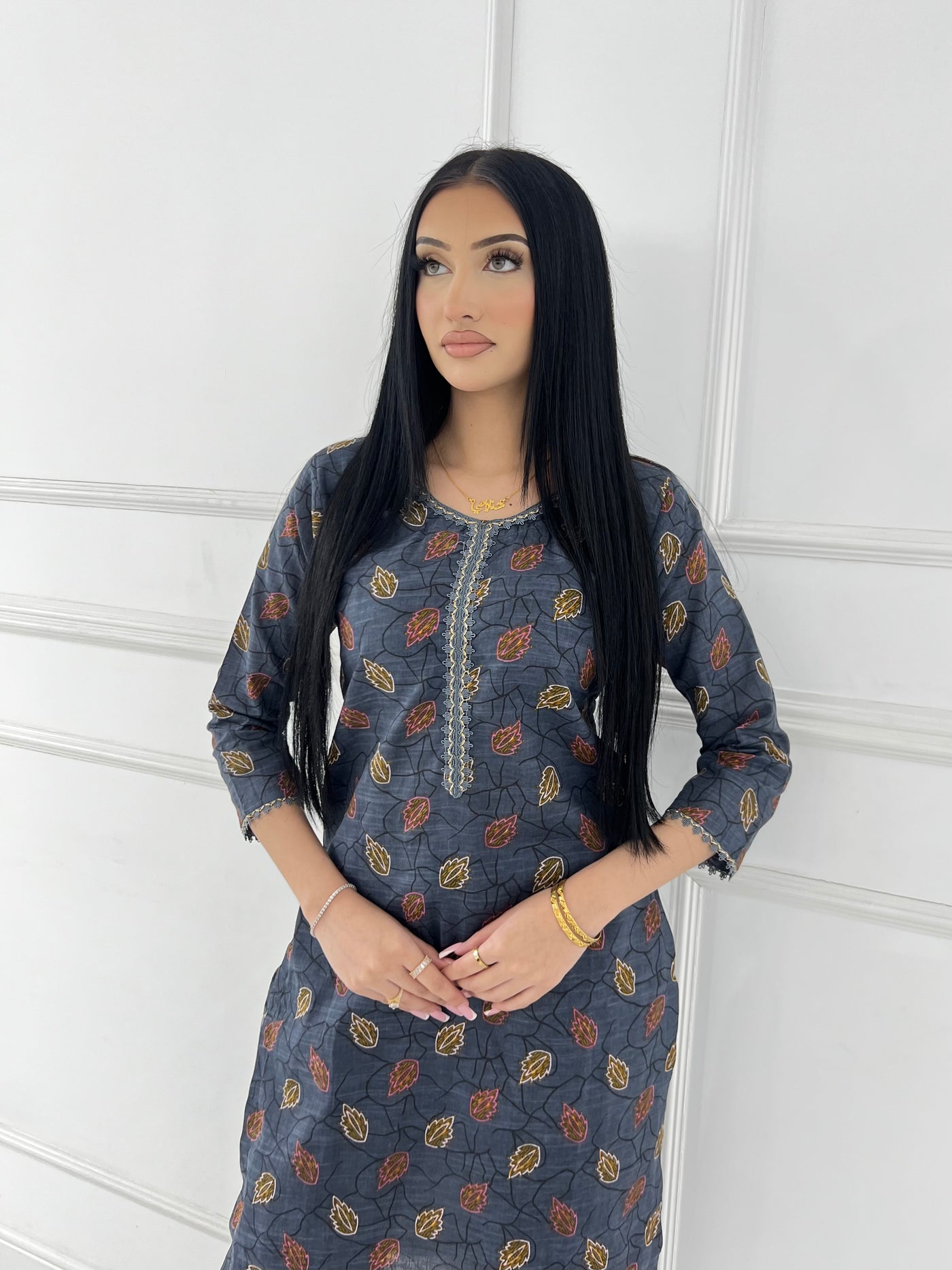 SLMN-32 Readymade Khaddar Co-ord - Memsaab Online