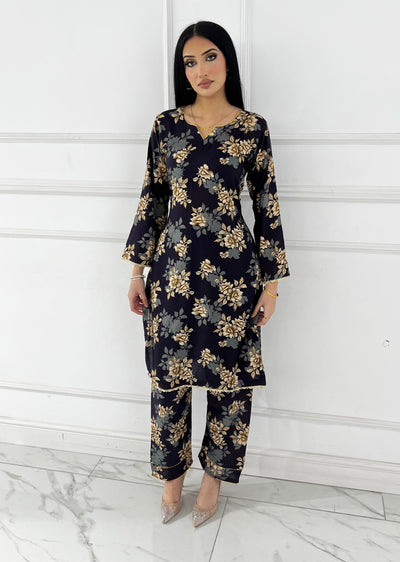 BUT-135- Readymade linen Printed suit 2025 - Memsaab Online