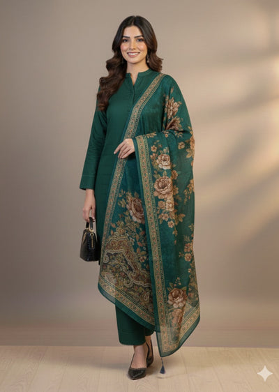 MSBMT-38 -Gulnoor- Readymade Outfit - 3 Piece Suit 2025 - Memsaab Online