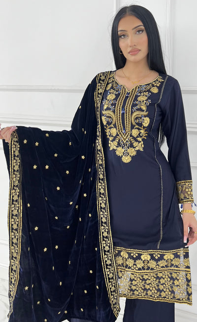 DAS-02- Readymade Rangz Dastaan Winter Suit 2025 - Memsaab Online