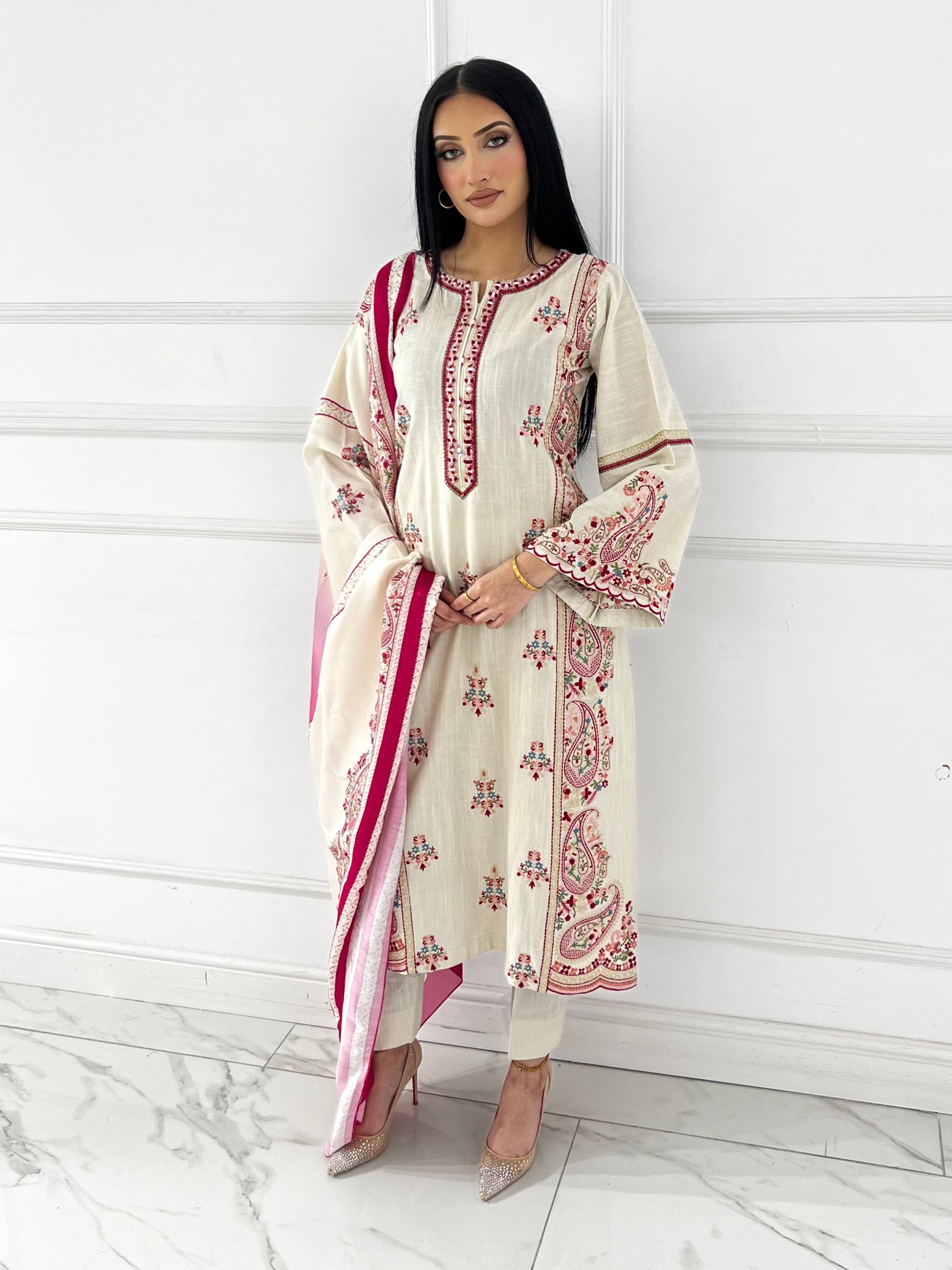 MSBMT42 - Readymade Khaddar Outift - Memsaab Online