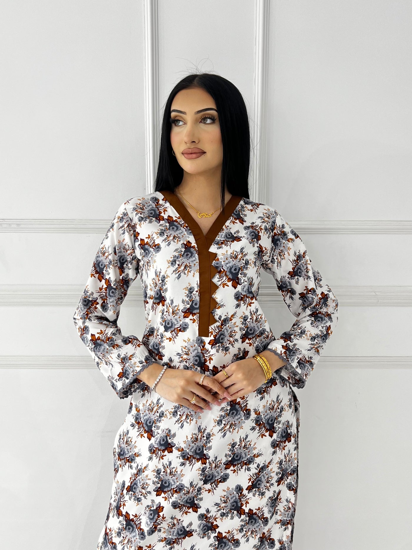 BUT-115- White- S.Prints Printed Lawn Co-ords - Memsaab Online