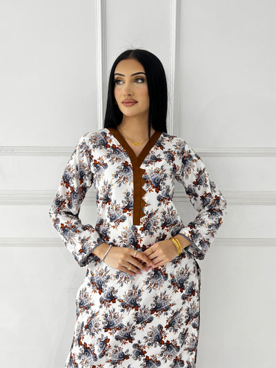 BUT-115- White- S.Prints Printed Lawn Co-ords - Memsaab Online