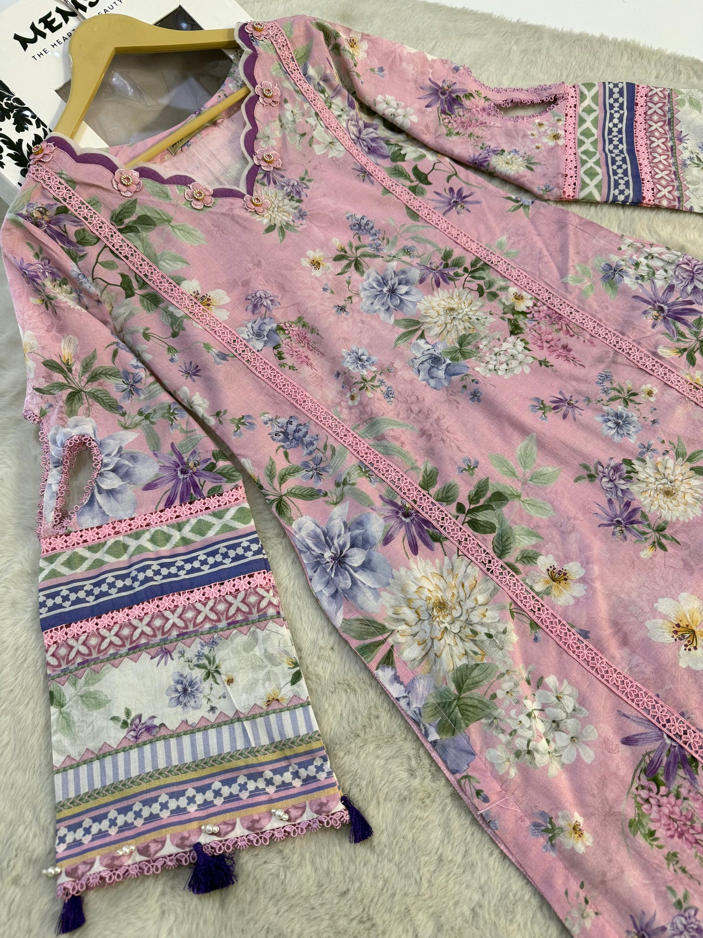 ELFECD-03-A- Wisteria - Readymade - Elaf Prints Collection 2025 - Memsaab Online
