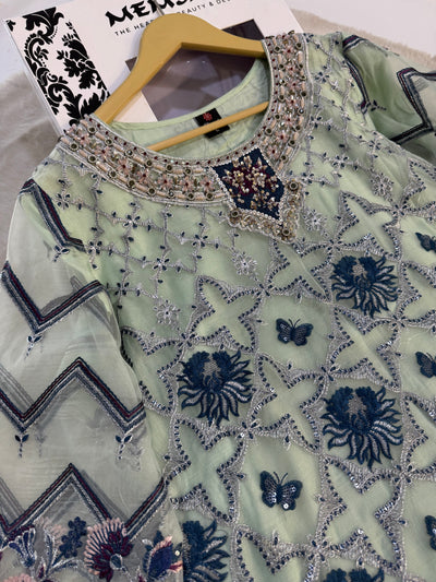 D-9991 - Readymade - Ramsha Chiffon Outfit - Memsaab Online