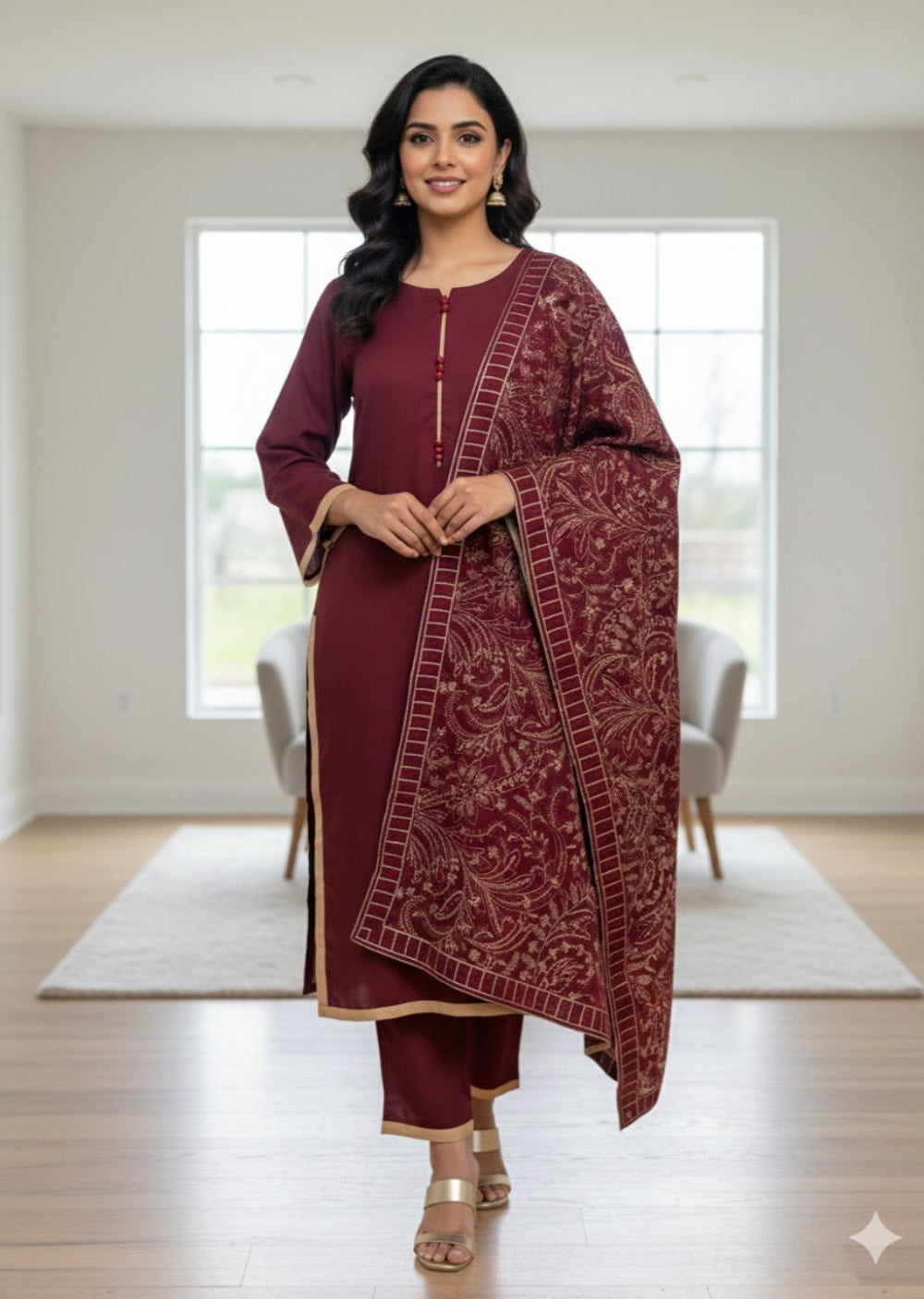 SLMN-54 Readymade Dhanak WINTER Colection 2025 - Memsaab Online