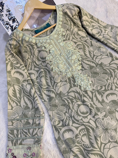 MDNA-27 - Readymade Embroidered Dhanak Outfit - Memsaab Online