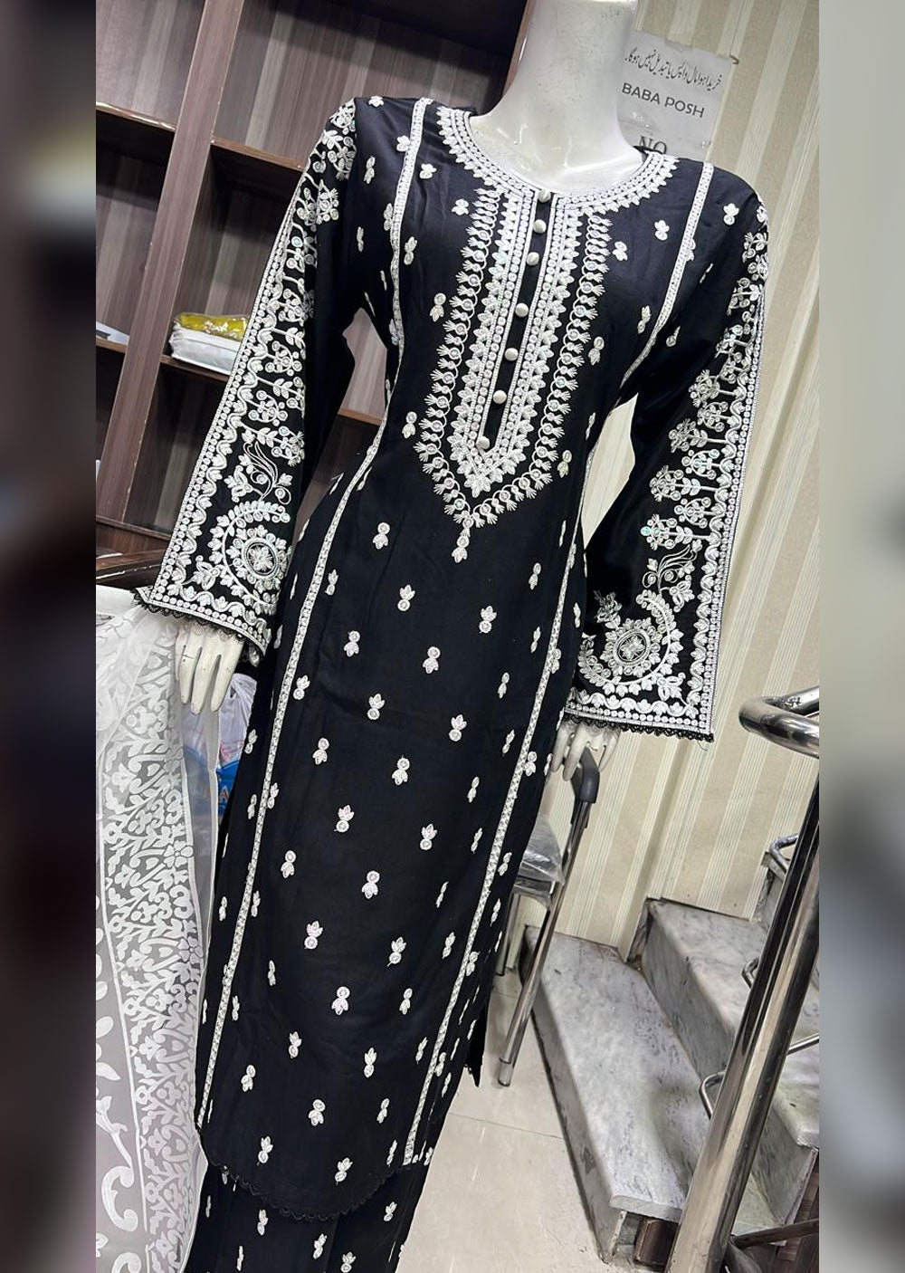 BPH-06 - Black - Readymade Posh Suit 2024 - Memsaab Online