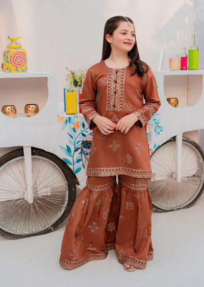 Beena - Readymade Kids Suit by Garnet 2024 - Memsaab Online