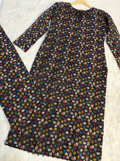 SLMN-15 Readymade Khaddar Co-ord - Memsaab Online