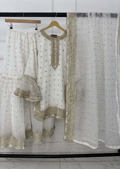 SRB3231 - White - Sehrish B Design 2025 - Memsaab Online