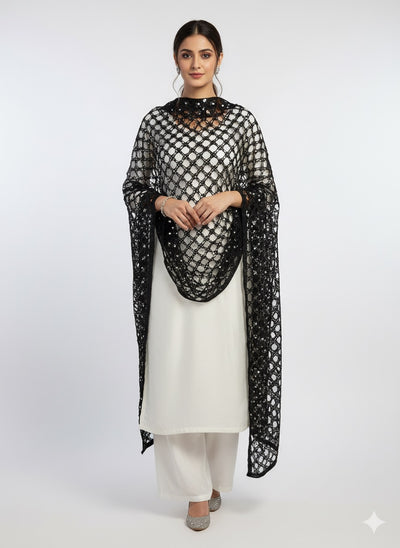 MSRW-03 - Cutwork DUPPATTA - Memsaab Online