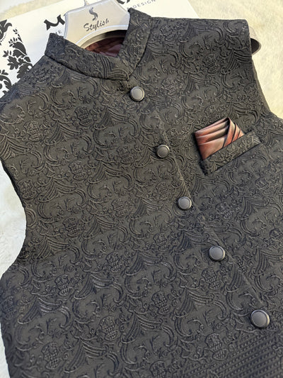 GS-5073 Readymade Elegant Embroidered Waistcoat 2025 - Memsaab Online