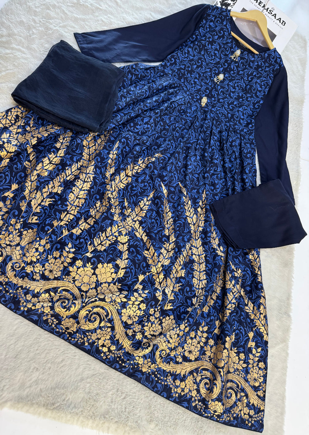 HK104 - Navy - Readymade Linen outfit