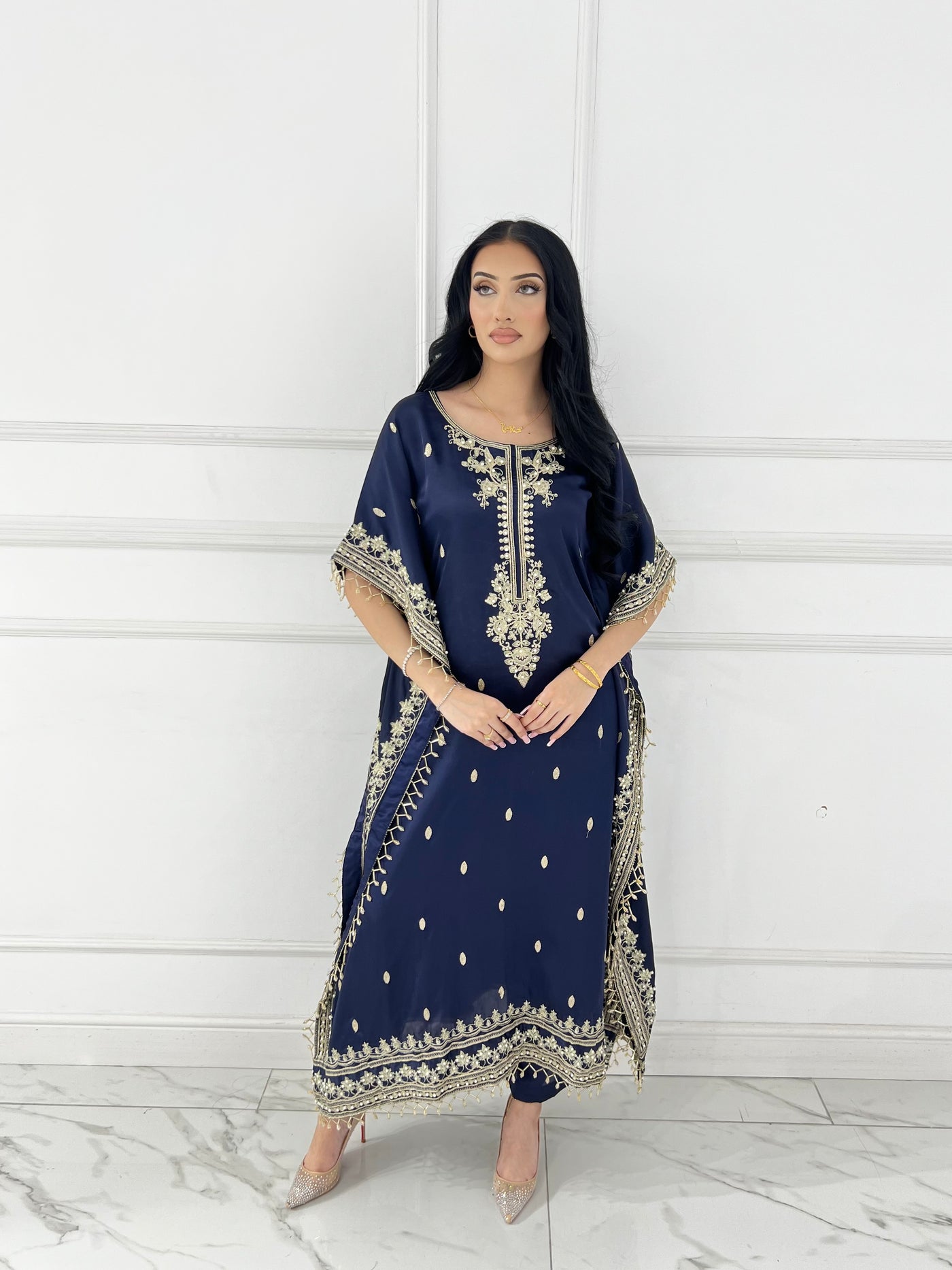 MSRW-01 Shalimi Fancy Jacket Kaftan - Memsaab Online