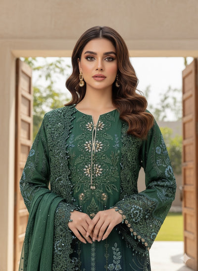 AL-4353 Readymade Chiffon Allys Formal suit 2025 - Memsaab Online