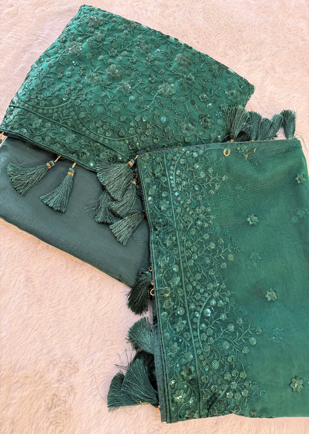 ASF8899 - Unstitched - Heavy Net Sequence Suit - Memsaab Online
