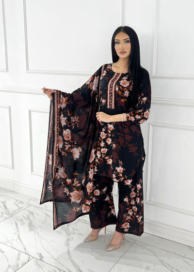BUT-127- Readymade linen Printed suit 2025 - Memsaab Online