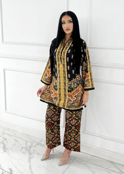 RBY-130-Readymade - Khaddar Silk Suit 2025 - Memsaab Online