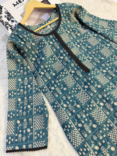 SLMN-23 Readymade Khaddar Co-ord - Memsaab Online