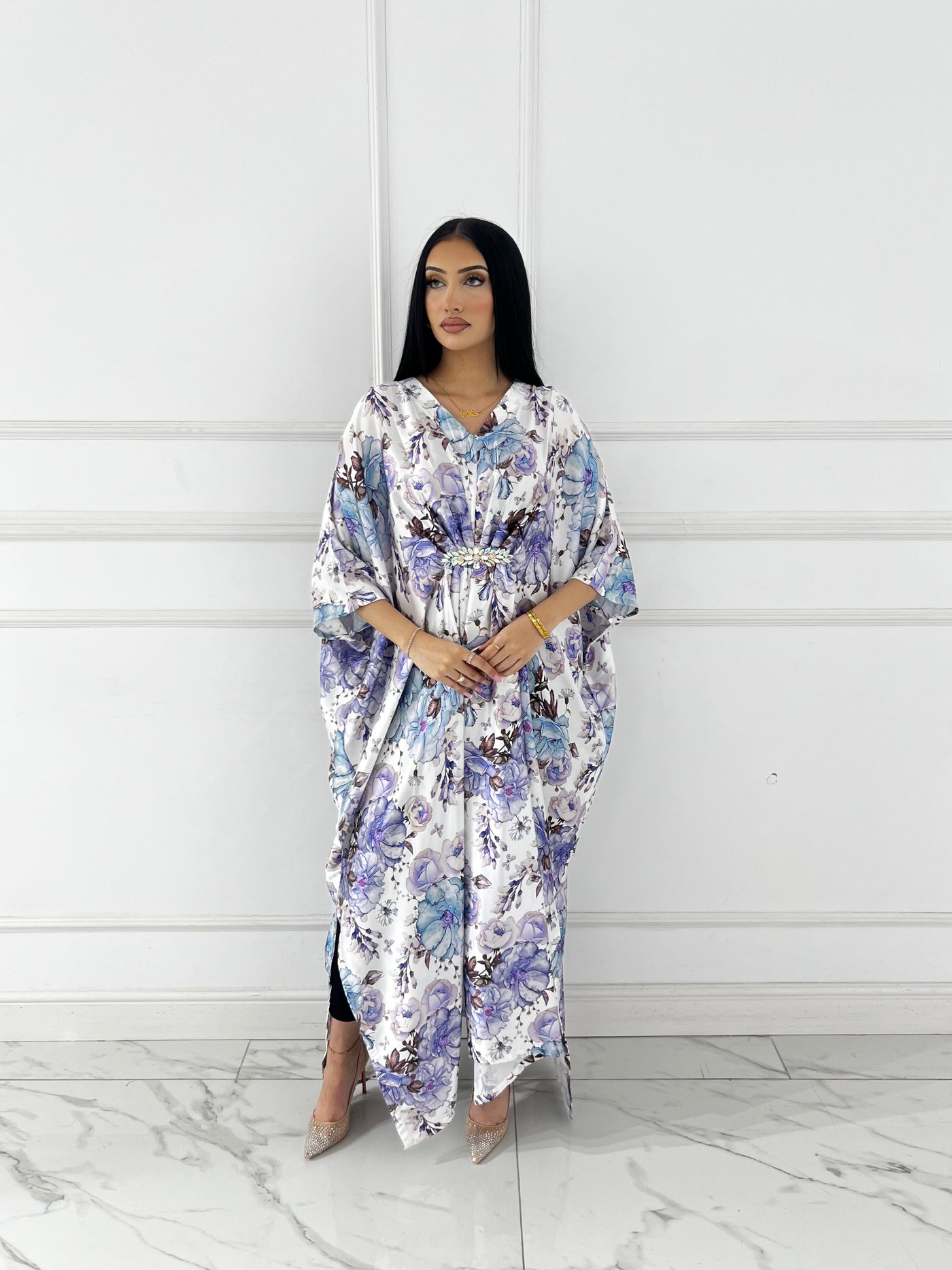 RBY-125-Readymade - Silk Kaftan 2025 - Memsaab Online