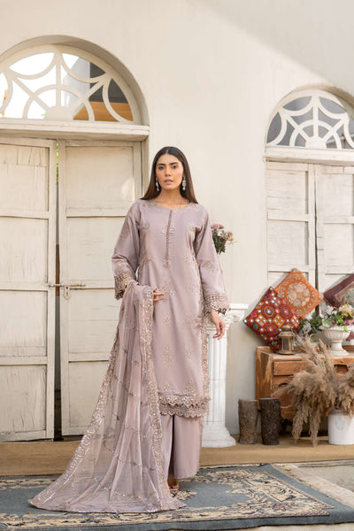 RGZ7105 - Rangz Chantelle Linen Suit Chiffon Scarf - Memsaab Online